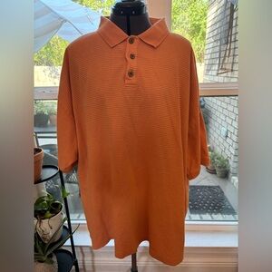 Sold sold. Tommy Bahama Men’s Orange Polo Shirt. Size XXL. 100% Supima Cotton.